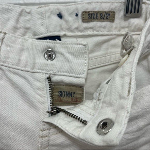 90s Ralph Lauren Girls Skinny White Jeans 2T - Picture 5 of 10